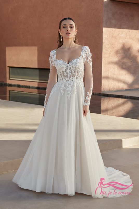 Wedding dress Tulle, Lace, Valiant