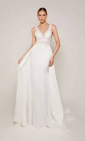 Robe de mariée crepe, Dentelle, Torres