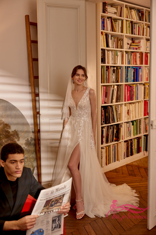 Robe de mariée Tulle, Dentelle, Noemie