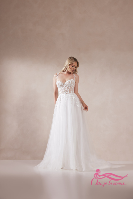 Robe de mariée Tulle, Dentelle, Seraphina