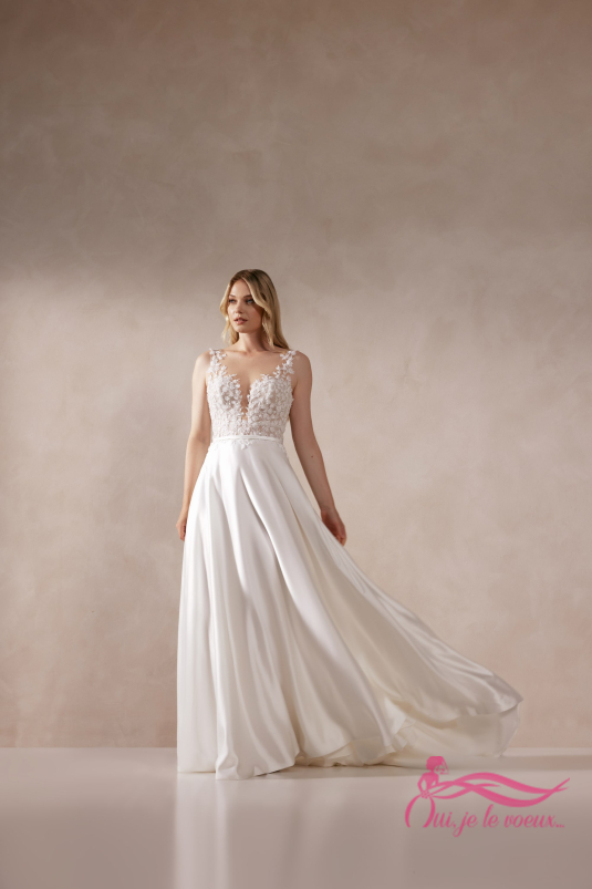 Robe de mariée Tulle, Dentelle, Eila