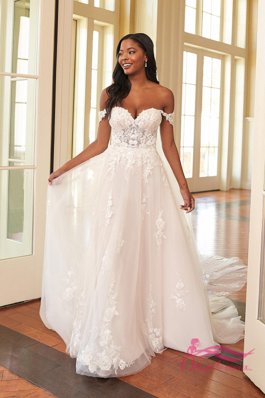 Robe de mariée Tulle, Dentelle, Gina