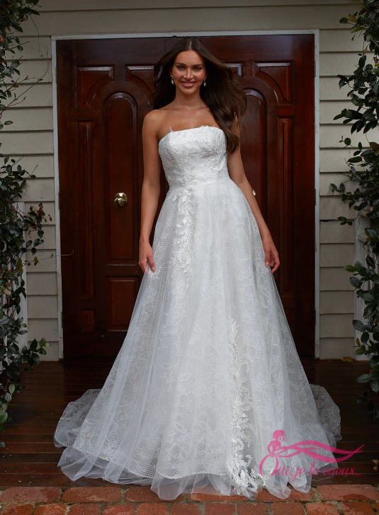 Robe de mariée Tulle, Dentelle, Plumeria