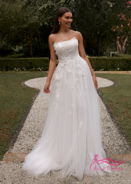 Robe de mariée Tulle, Dentelle, Fiore
