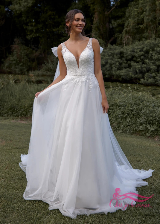 Wedding dress Tulle, Lace, Rosalba