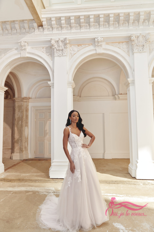Wedding dress Tulle, Lace, Anaya