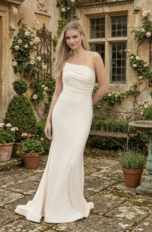 Robe de mariée crepe, Chiasson