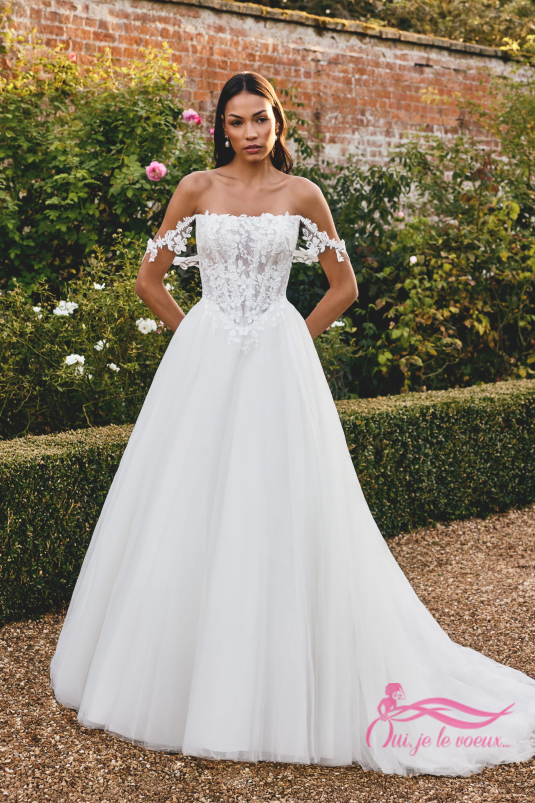 Wedding dress Tulle, Lace, Laura