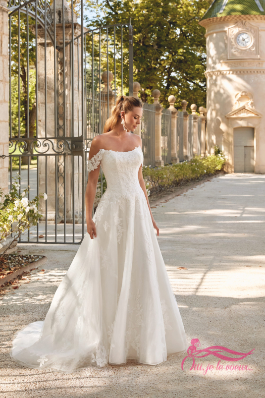 Robe de mariée Tulle, Dentelle, Sélina