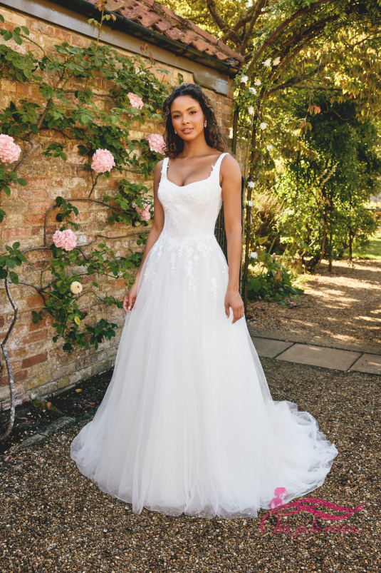 Wedding dress Lace, Tulle, Lina