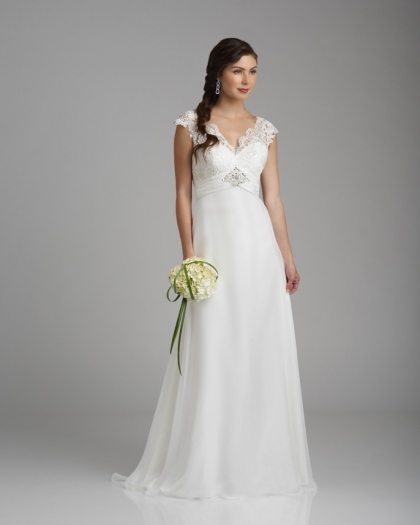 Wedding dress Chiffon, Lace, Camélia