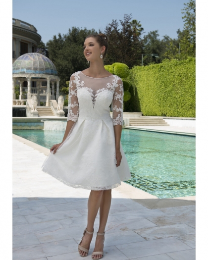 Robe de mariée Tulle, Appliquées de dentelle, Amaya