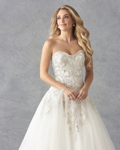 Robe de mariée Tulle, Appliquées perlés, Grenade