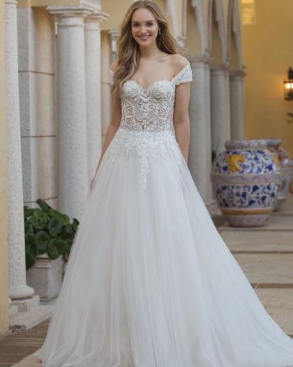 Wedding dress Tulle, Lace, Jouvance