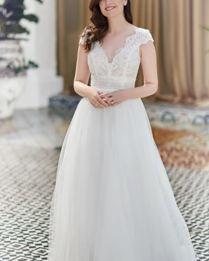 Robe de mariée Chiffon et Dentelle, Louannah