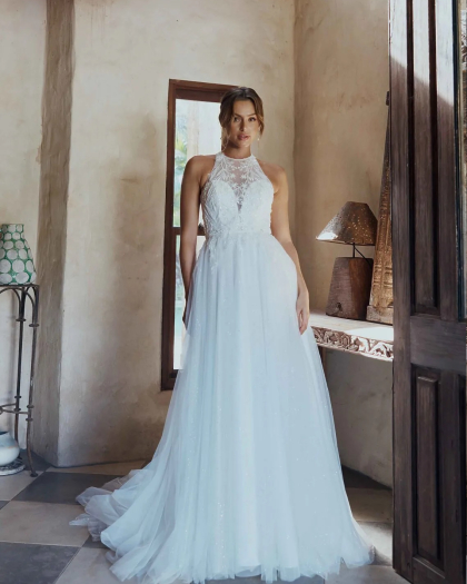 Robe de mariée Tulle, Dentelle, Elisa