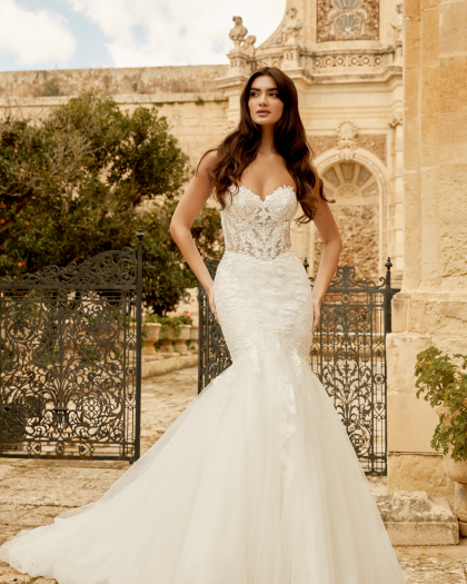 Robe de mariée Tulle, Dentelle, Océane