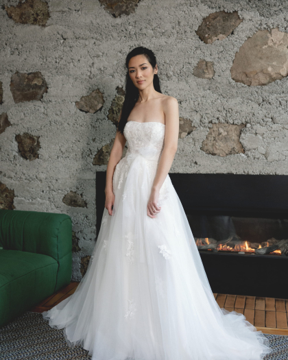 Robe de mariée Tulle, Dentelle, Chessa