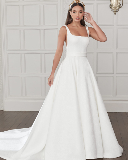 Robe de mariée Dentelle brodée, Sabrina version bricart