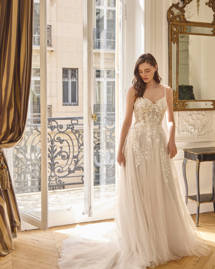 Wedding dress Tulle, Lace, Fleur