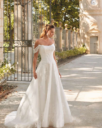 Robe de mariée Tulle, Dentelle, Sélina