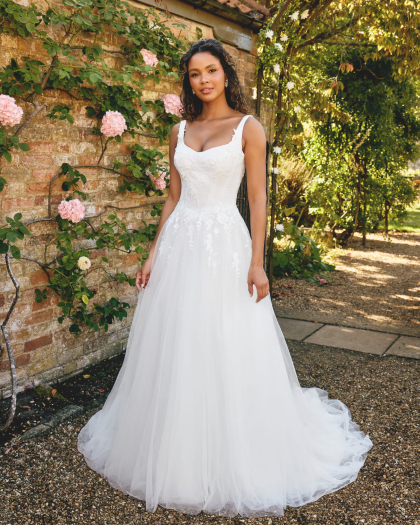 Wedding dress Lace, Tulle, Lina
