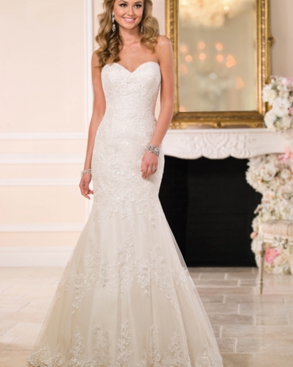 Wedding dress Satin, Lace, Luciolle
